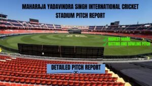maharaja yadavindra singh international cricket stadium pitch report